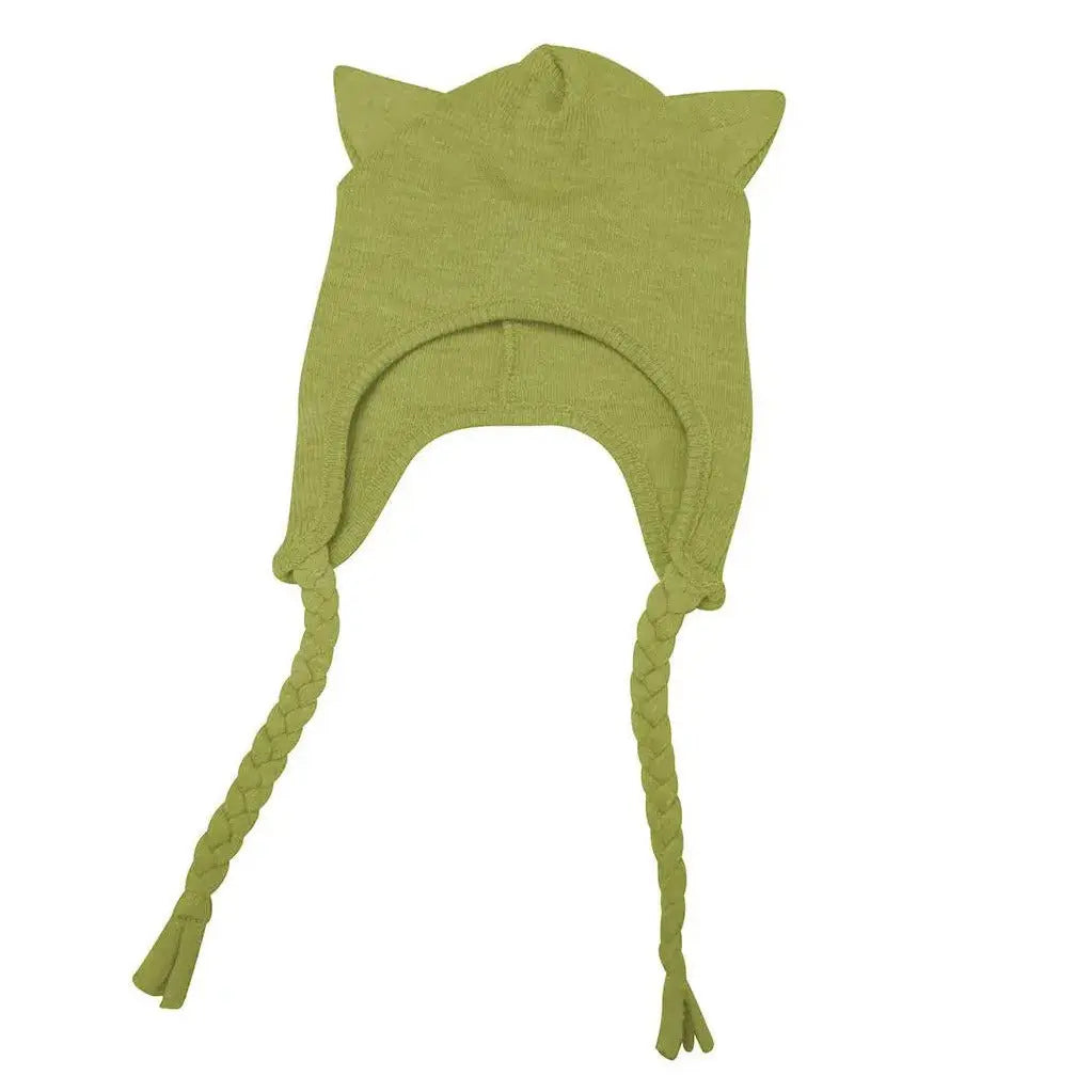 Bonnet évolutif Beanie Kitty en laine mérinos Manymonths-S-M-Pea Purée Manymonths