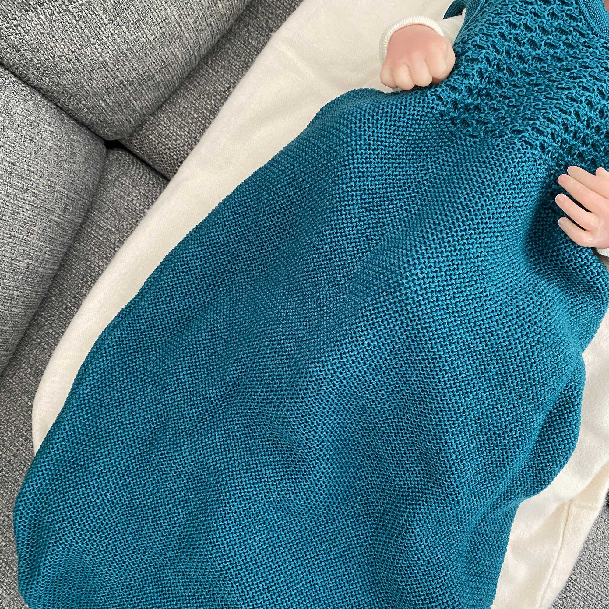 Topponcino bébé en laine vierge & coton bio – Laine & Compagnie x Sassoupi 