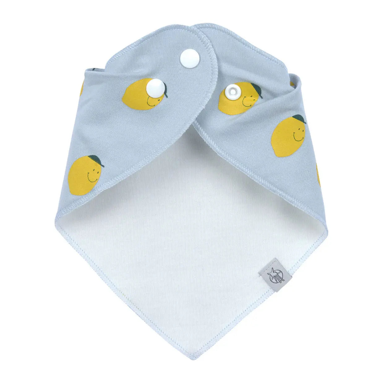 Bavoirs bandana en coton bio Lässig - Happy Fruits Citron - Lilinappy