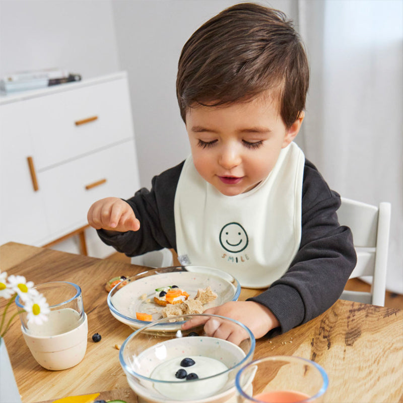 Lot de 5 bavoirs Lassig 3/18 mois - Smile - Lilinappy