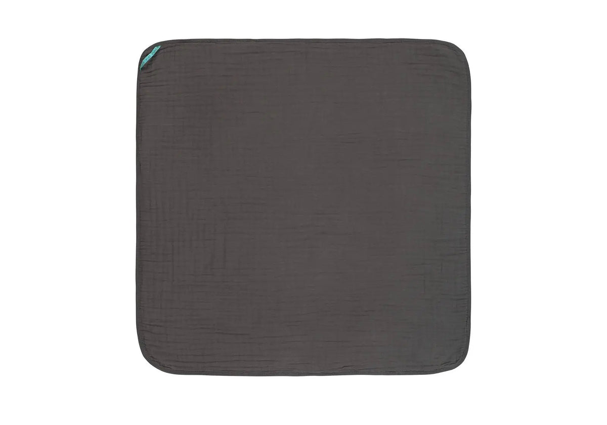 Cape de bain en mousseline de coton Lässig - Anthracite 