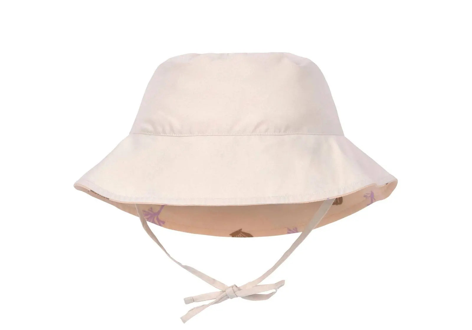 Chapeau anti-UV réversible Lässig - Coraux pêche rose - Lilinappy