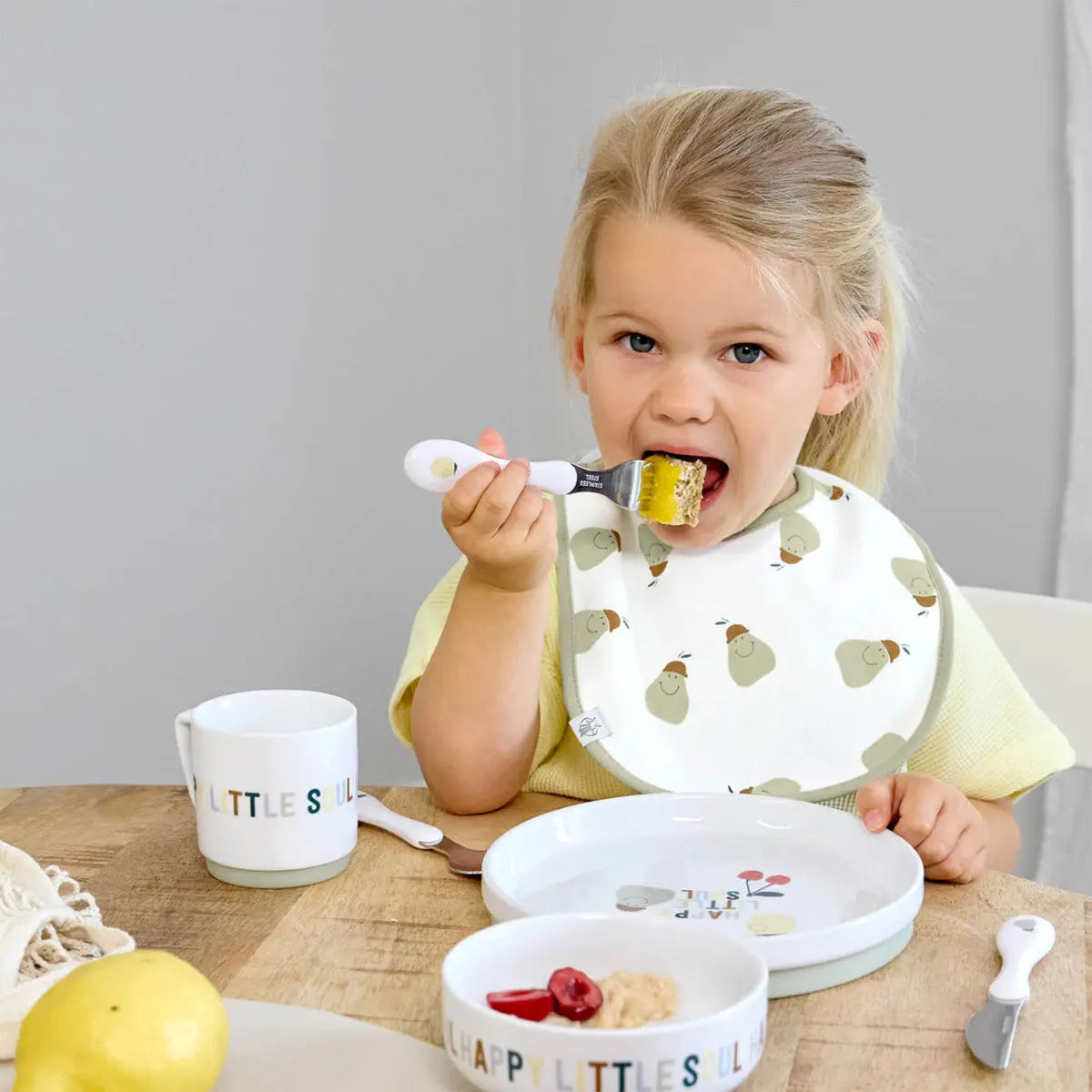 Couverts en inox bébé Lässig Happy Fruits - Lilinappy
