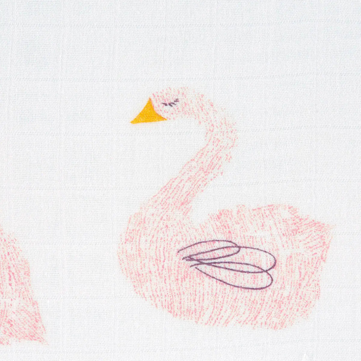Lot de 2 langes d'emmaillotage Lässig - Cygne 
