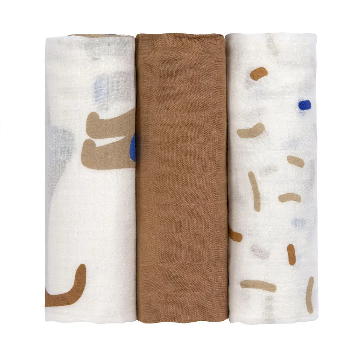 Lot de 3 langes très doux Lässig Little Mateys royal bleu