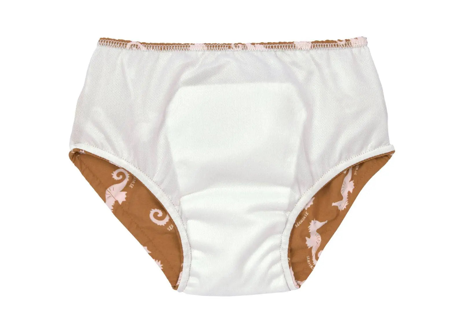 Couche de bain Lässig - Hippocampe caramel - Lilinappy