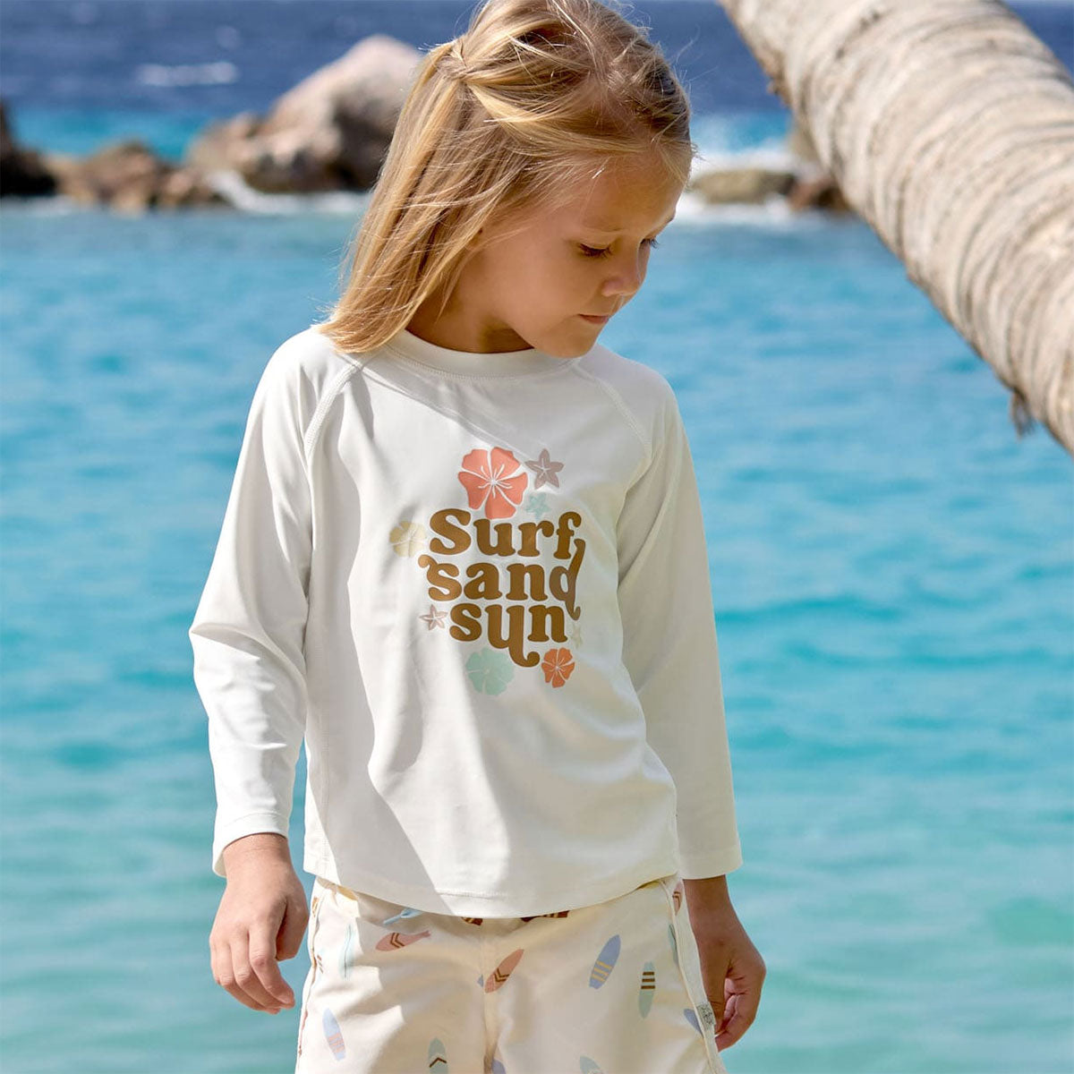 T-shirt anti-UV manches longues Lässig - Fleurs