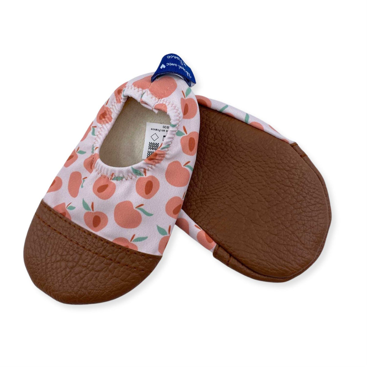 Chaussons souples pour l'été Les Pas Petits - Pêche 