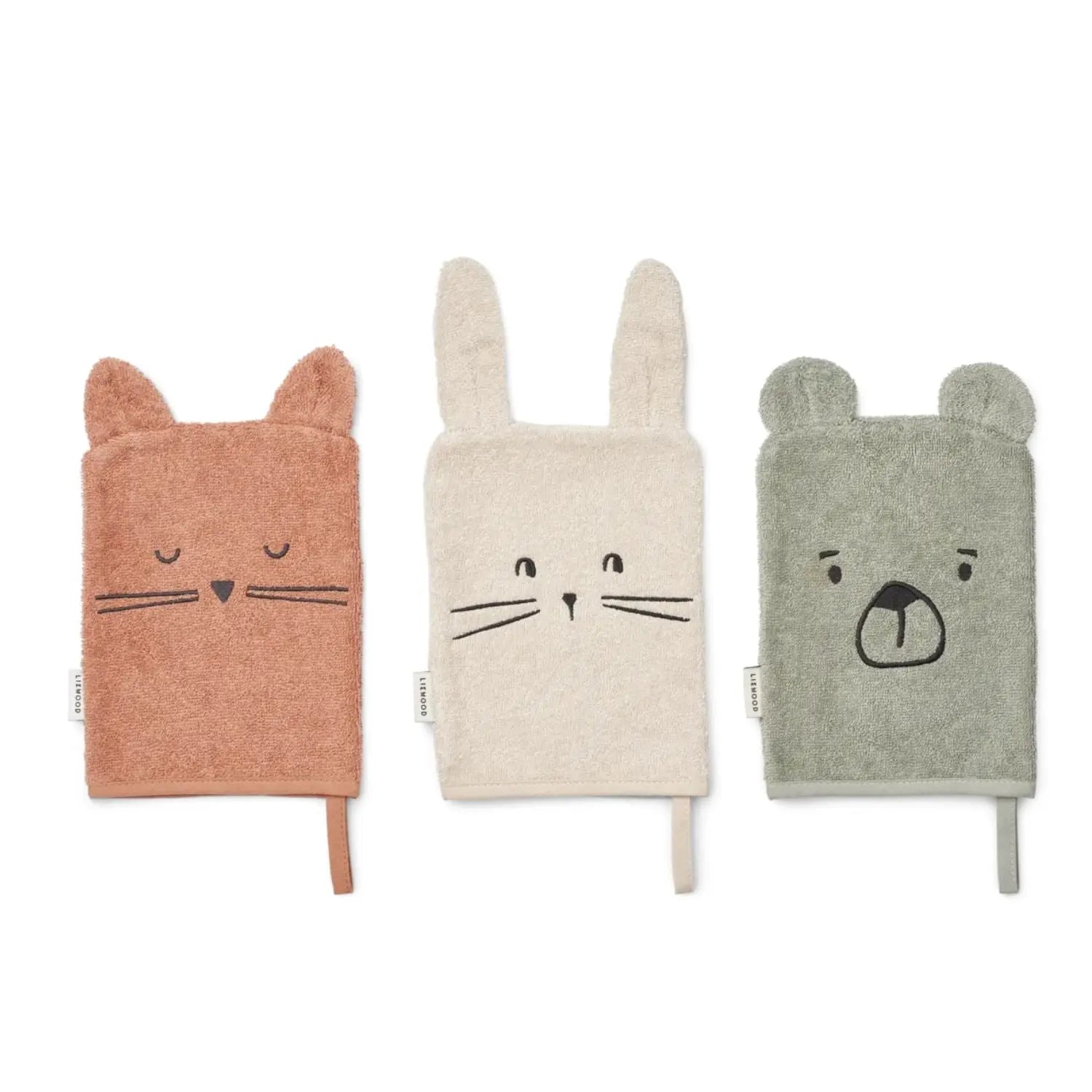Gants de bain enfant en coton bio Liewood Sylvester