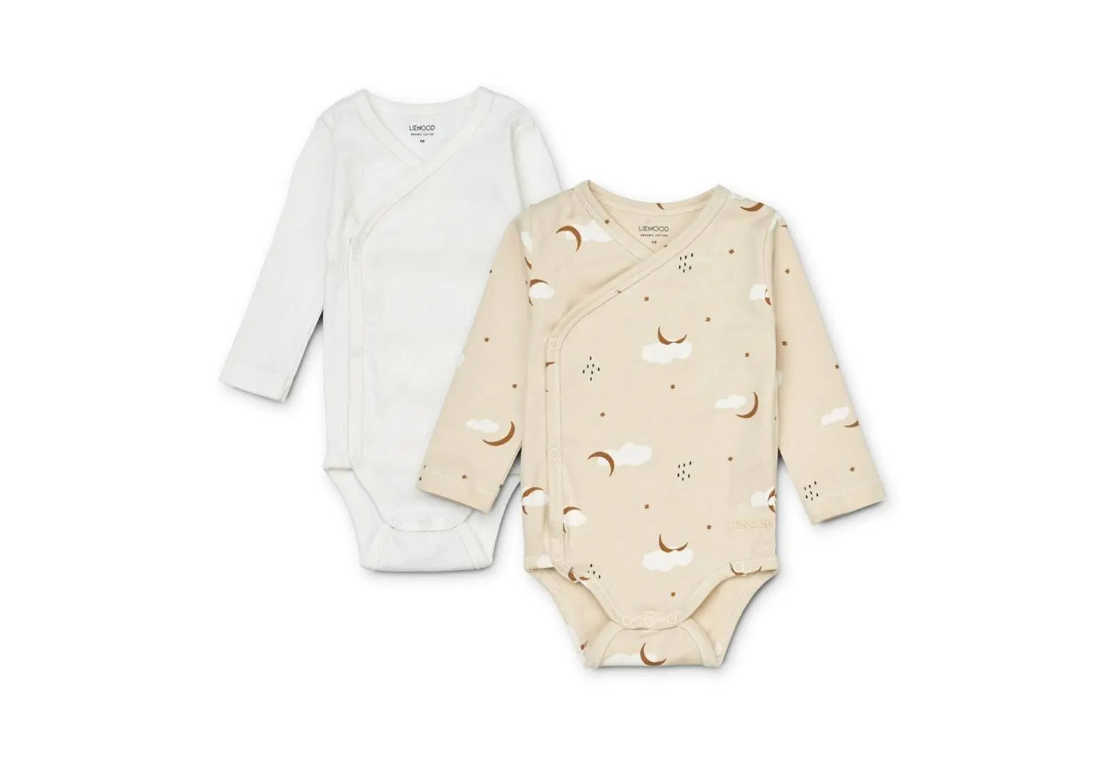 Lot de 2 bodies à ML en coton bio Hali Liewood - Stargazer / foggy mix Liewood