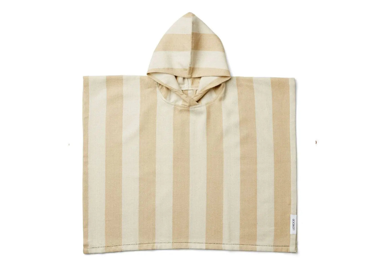 Poncho en coton bio Roomie Liewood - Rayé Safari/sandy Liewood