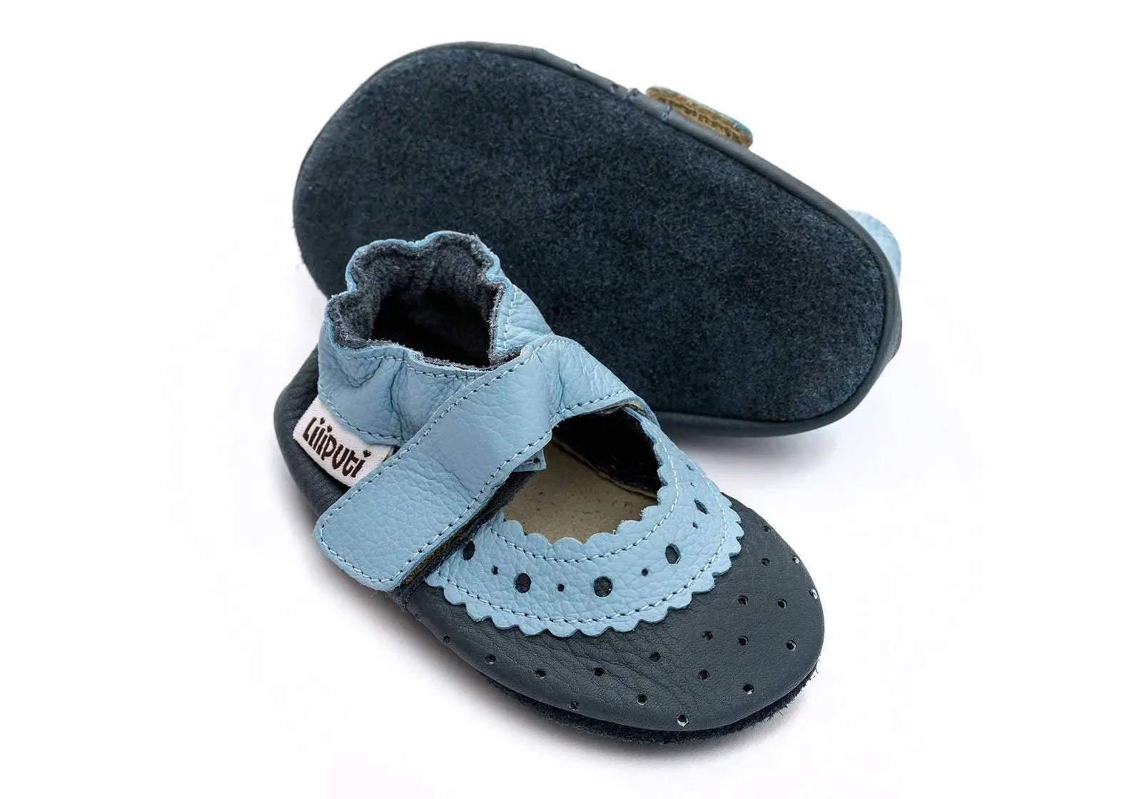 Sandales en cuir souple Liliputi Dolphin - Lilinappy