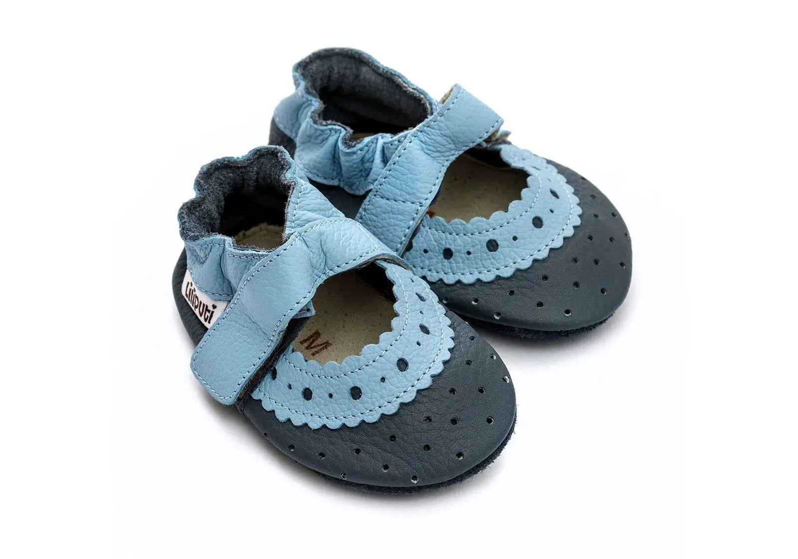 Sandales Atacama Beige 2020 Liliputi, chaussons en cuir avec semelle rembourrée ultra souple 