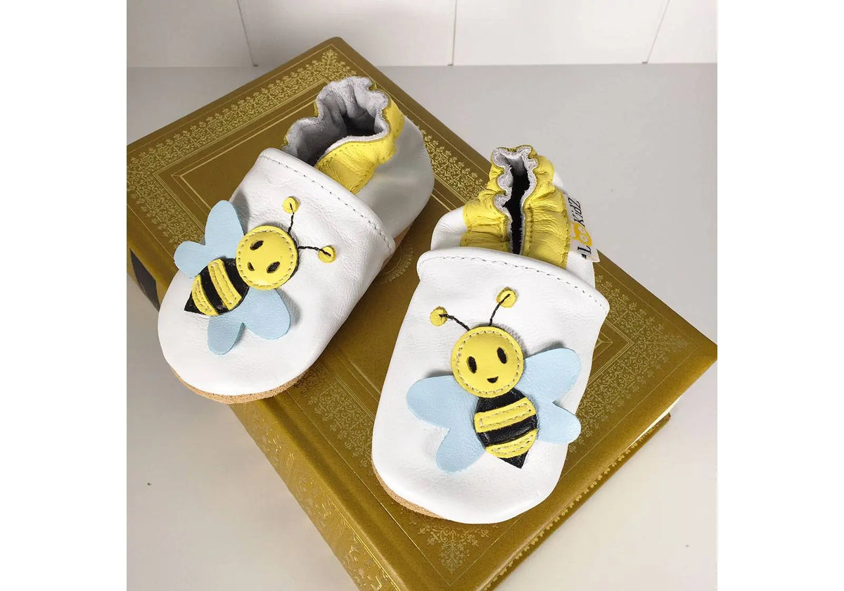 Chaussons en cuir Lookidz Bee Happy