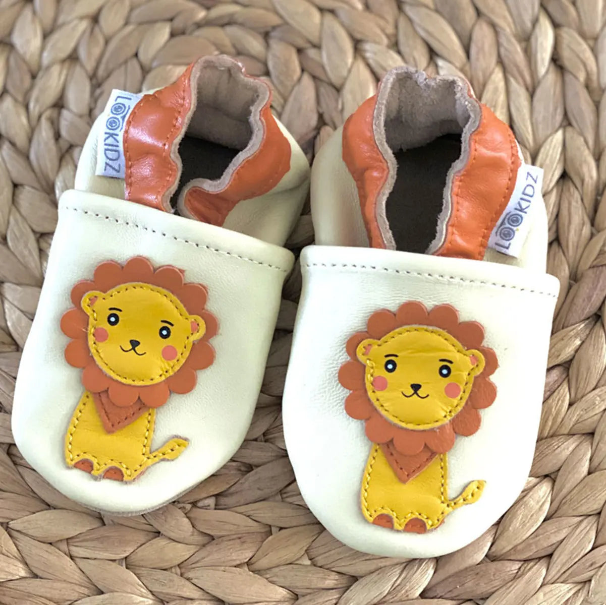 Chaussons en cuir Lookidz Lion