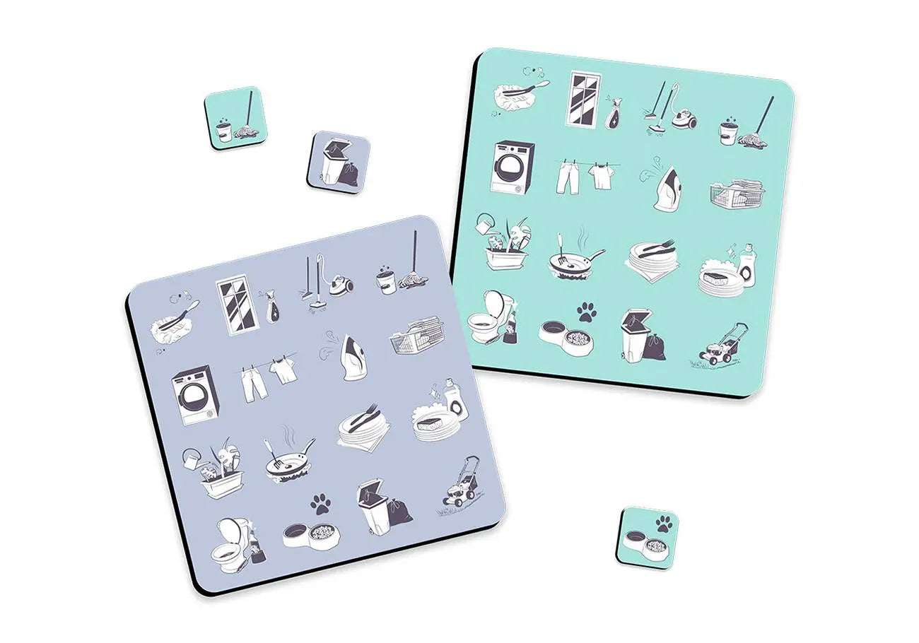 Pack magnets L'Atelier Gigogne - Petites missions Vert/violet - Lilinappy