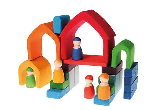 Maison colorée en bois Grimm's