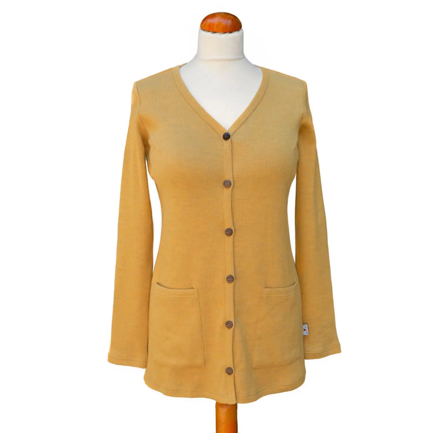 Long gilet pour femme en laine mérinos AAVA MaM