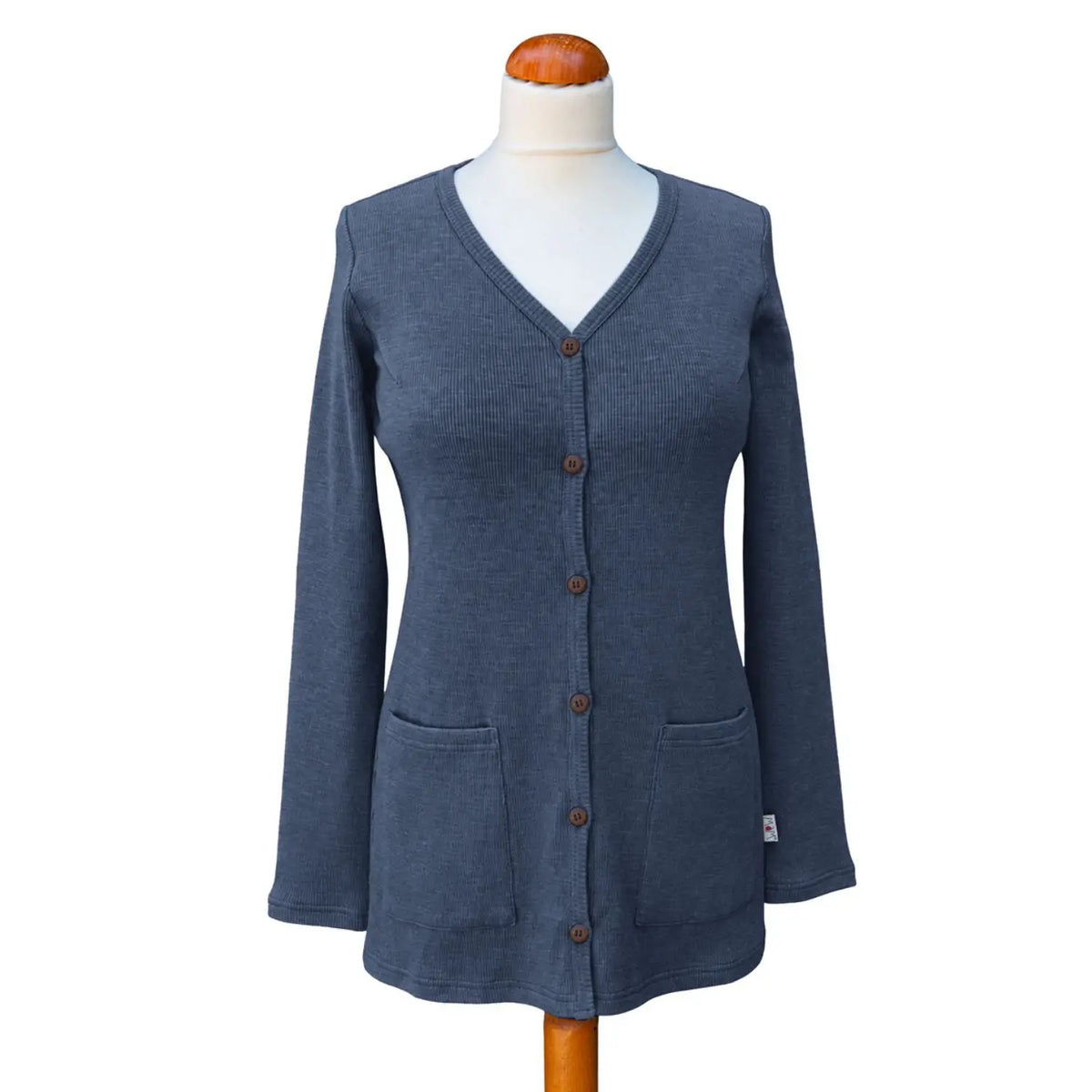 Long gilet pour femme en laine mérinos AAVA MaM