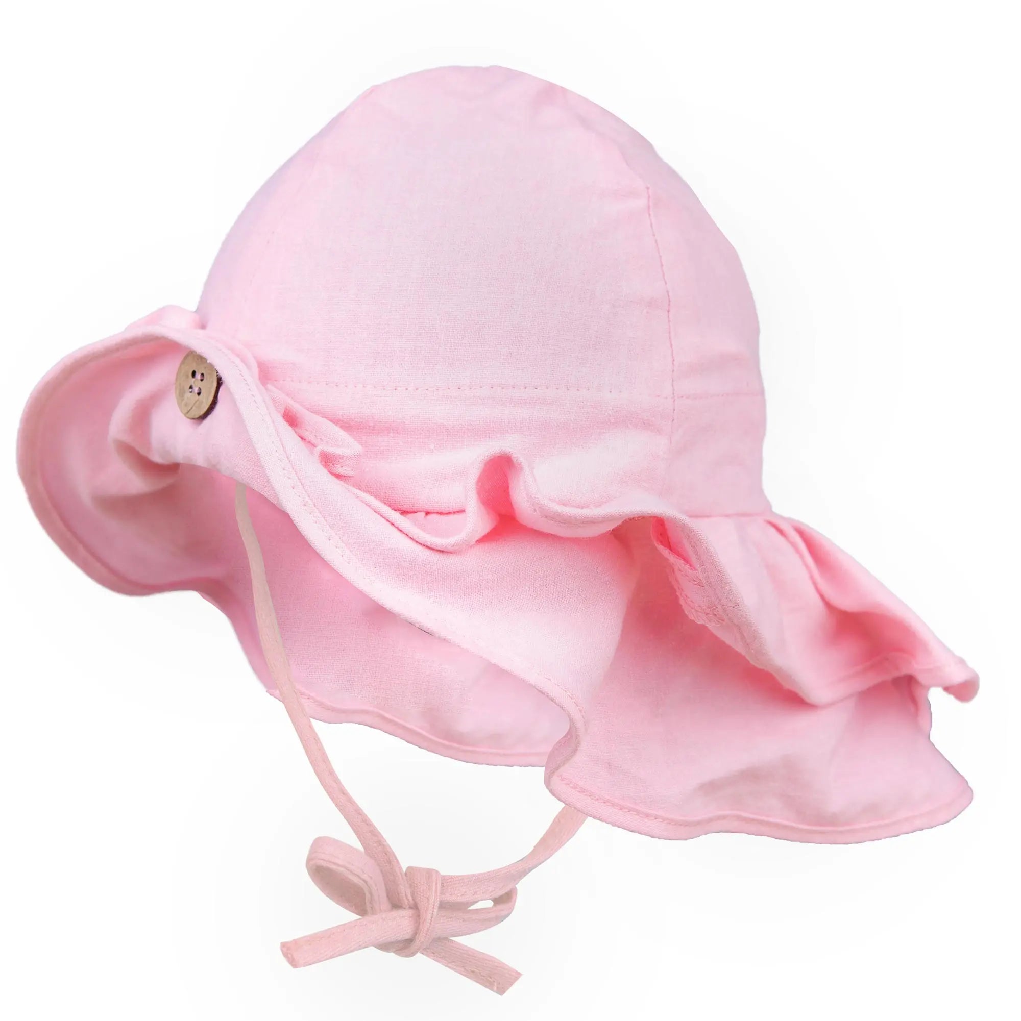 Chapeau de soleil évolutif en chanvre & coton bio Manymonths - Paradise orchid