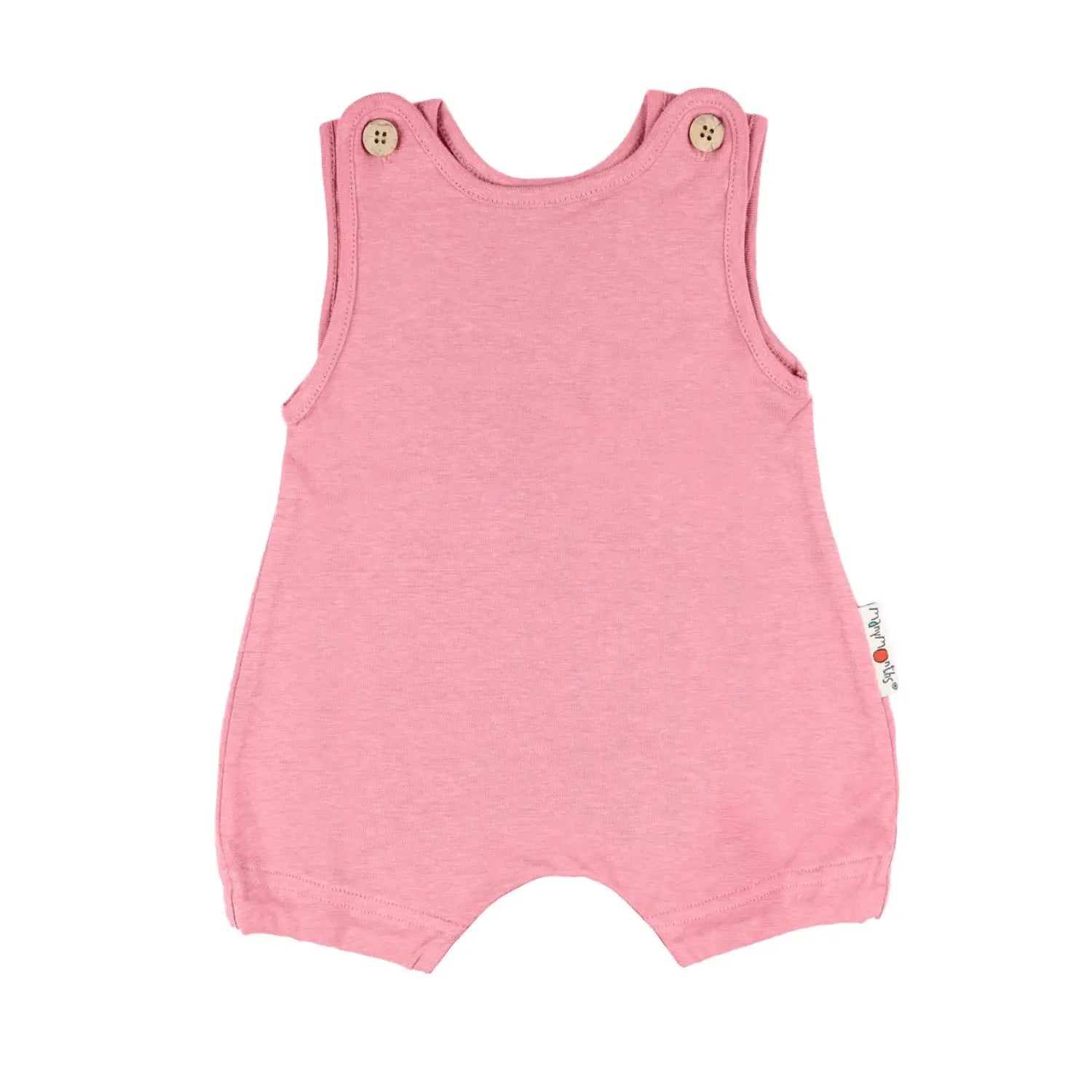 Barboteuse bébé évolutive en chanvre & coton bio Manymonths - Strawberry Milk 