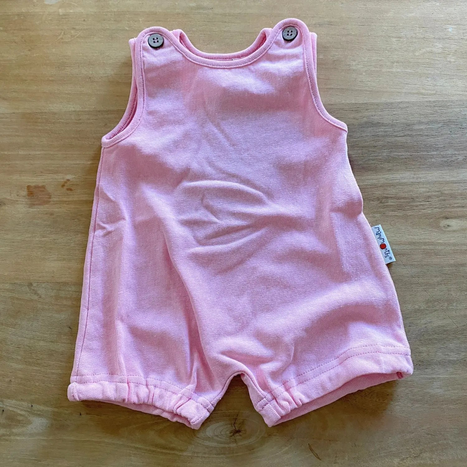 Barboteuse bébé évolutive en chanvre & coton bio Manymonths - Strawberry Milk 