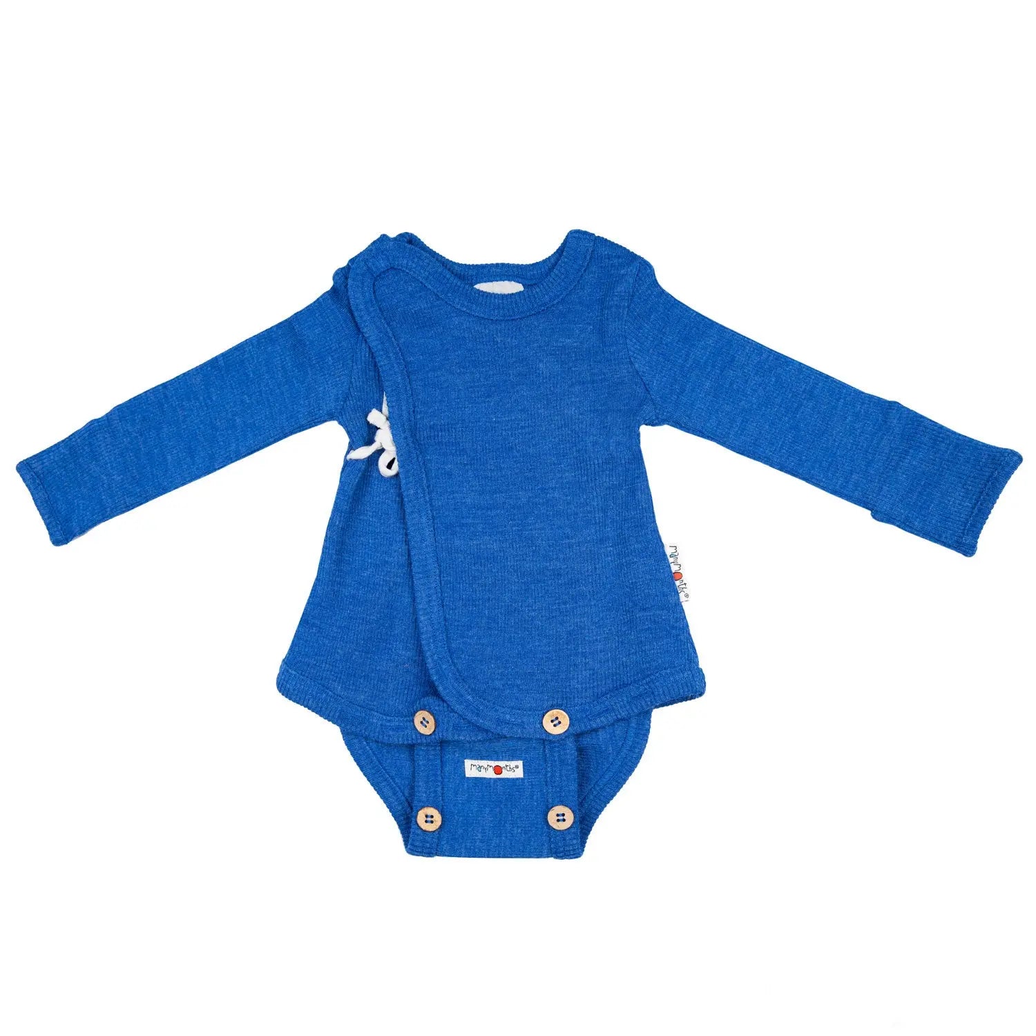 Body Kimono en laine mérinos Manymonths - Classic blue 