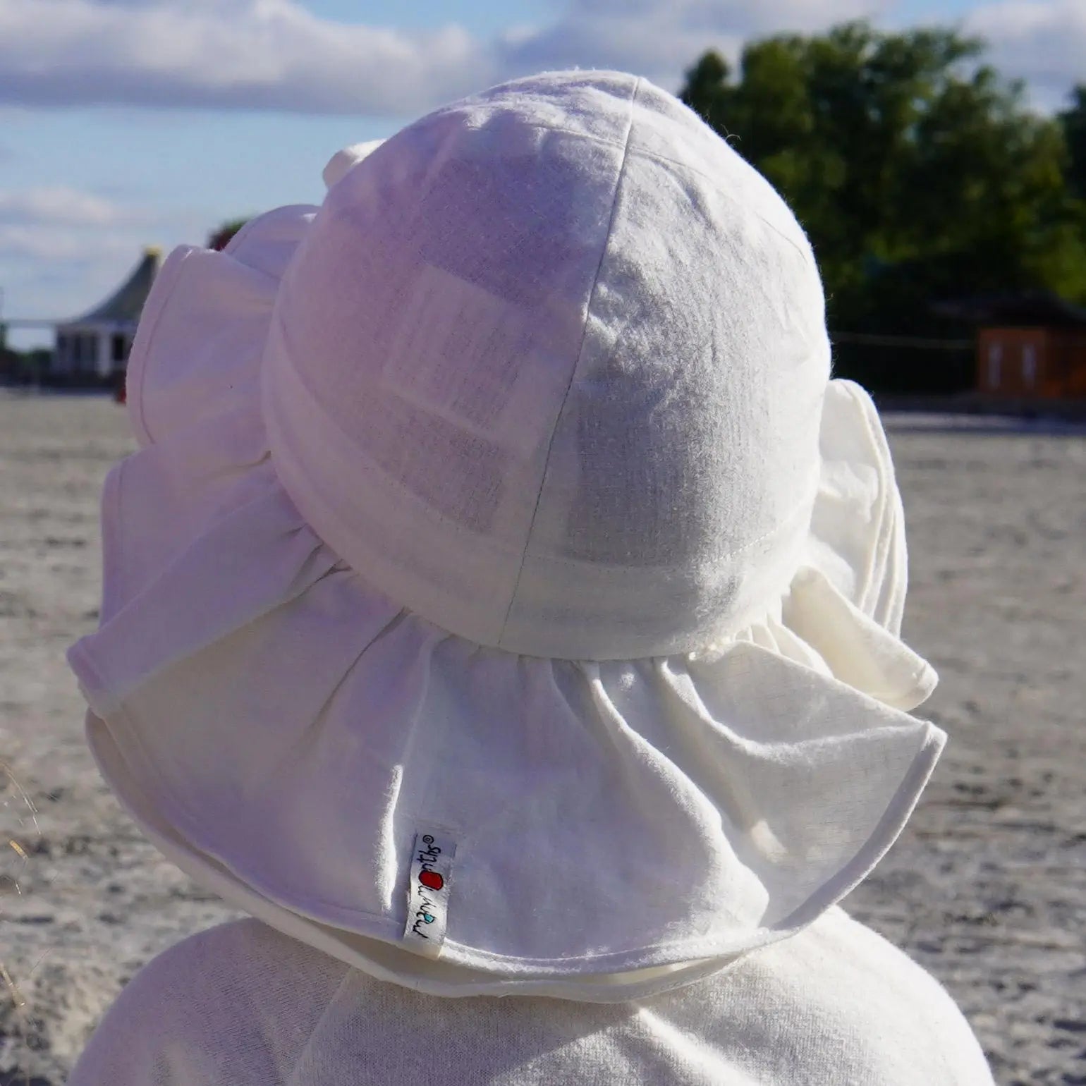 Chapeau de soleil évolutif en chanvre & coton bio Manymonths - Bonny Golden Straw 