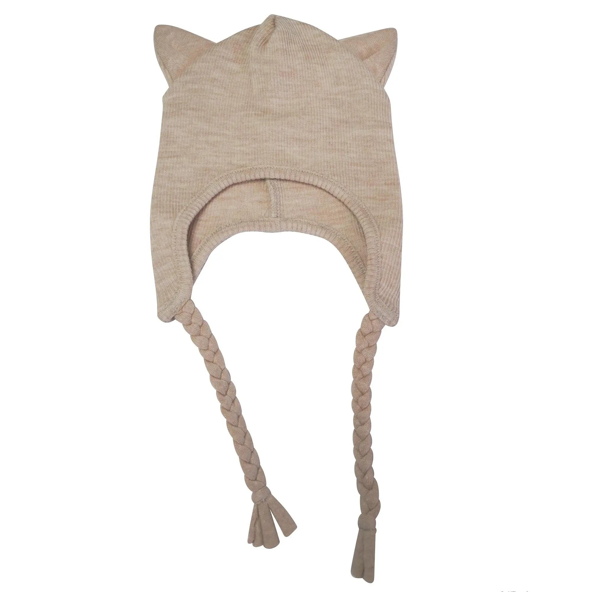 Bonnet Beanie Kitty en laine mérinos Manymonths 