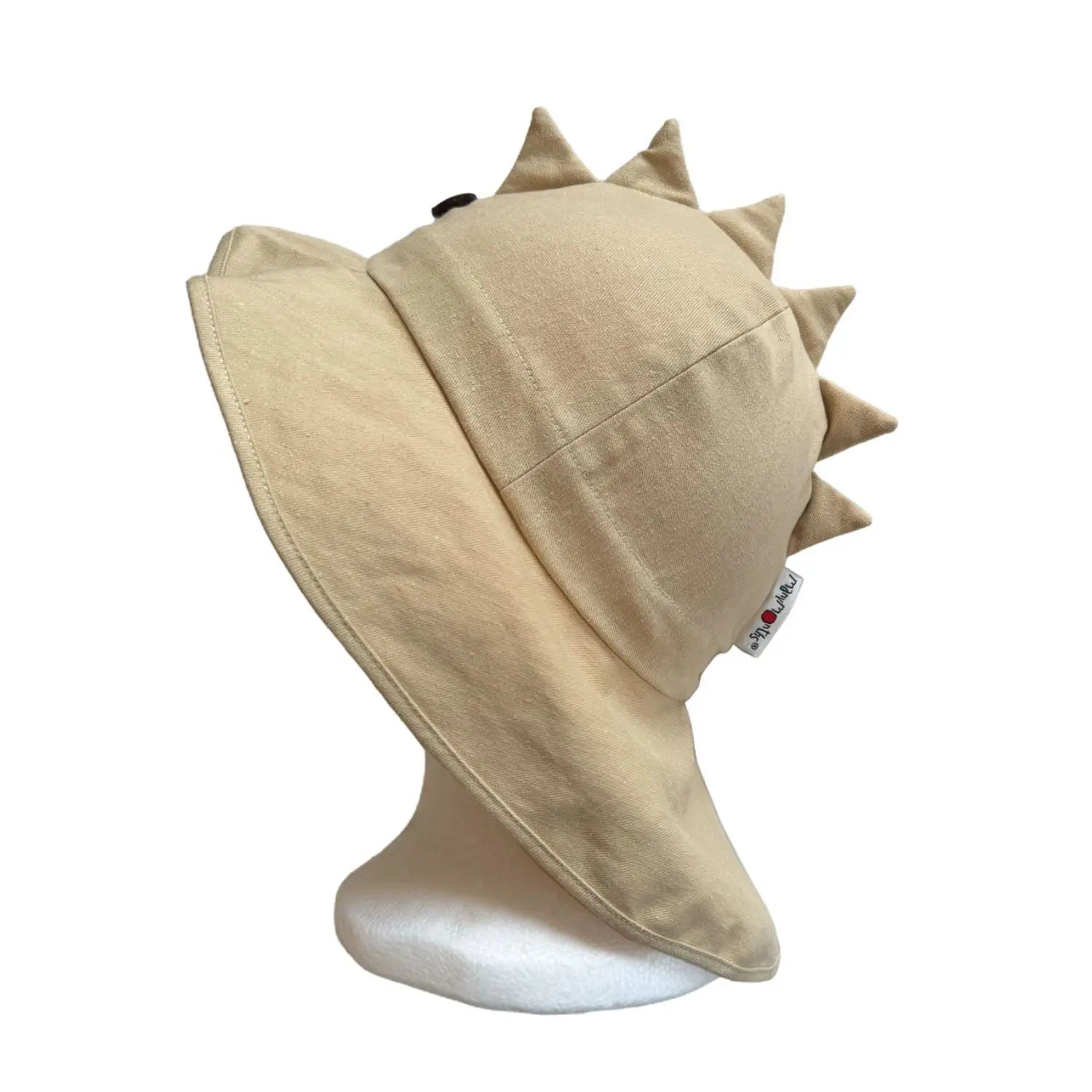 Chapeau de soleil évolutif en chanvre & coton bio Manymonths - DINO Beach dust 