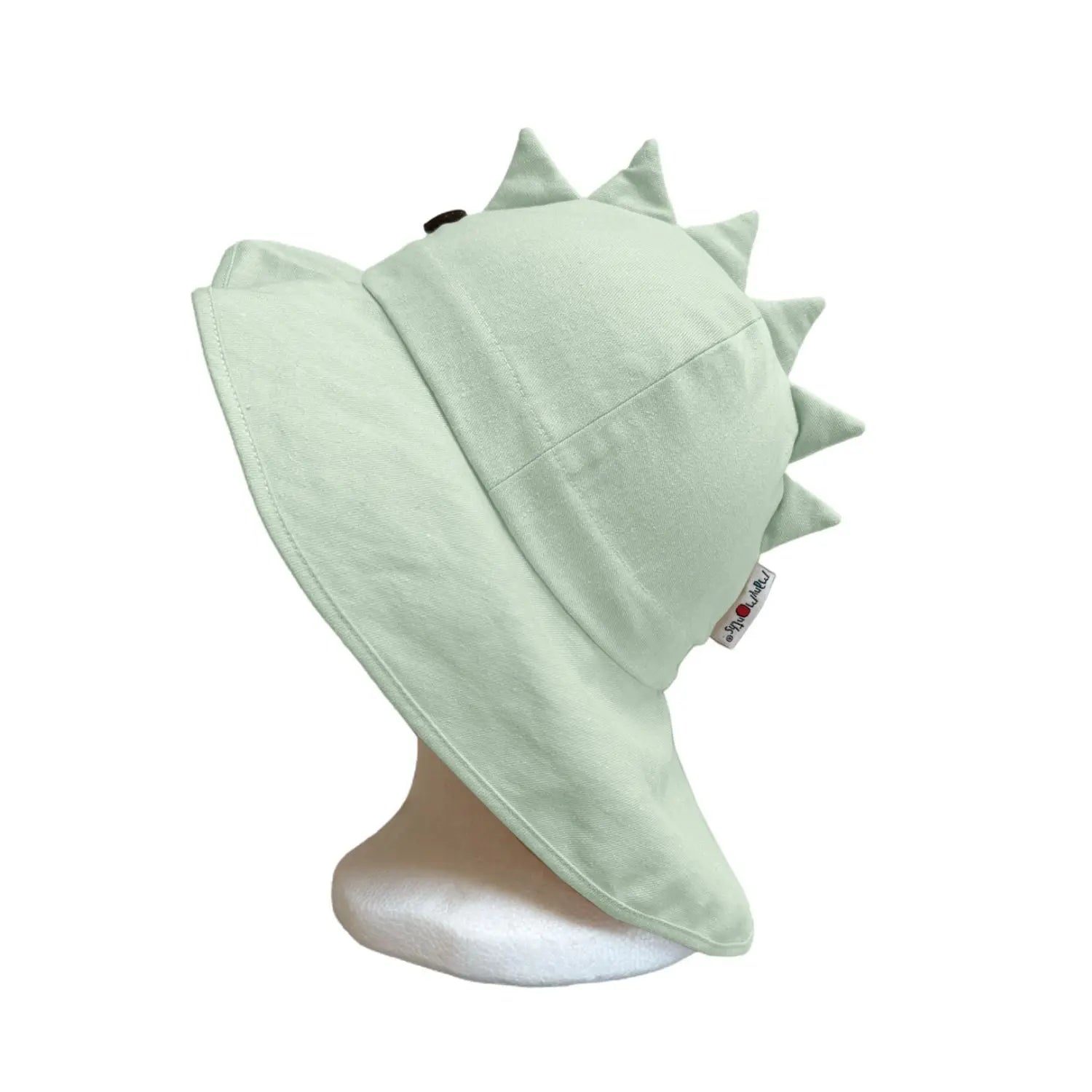 Chapeau de soleil évolutif en chanvre & coton bio Manymonths - DINO Light Jade 