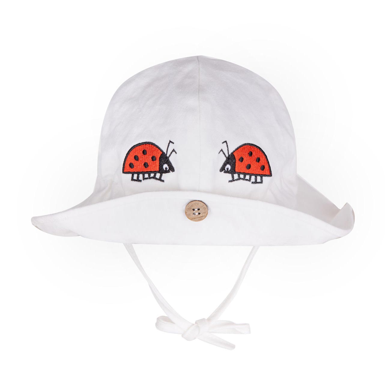 Chapeau de soleil évolutif brodé original Manymonths - Coccinelle