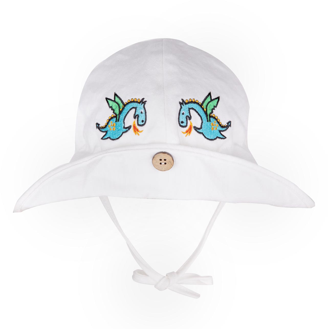 Chapeau de soleil évolutif brodé original Manymonths - Dragon