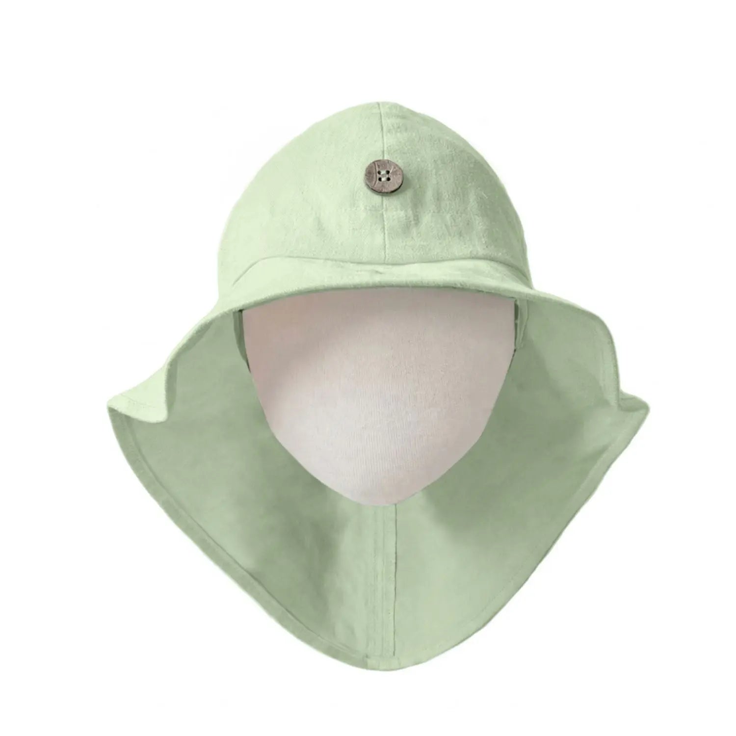 Chapeau de soleil évolutif en chanvre & coton bio Manymonths - Summer Light Jade 