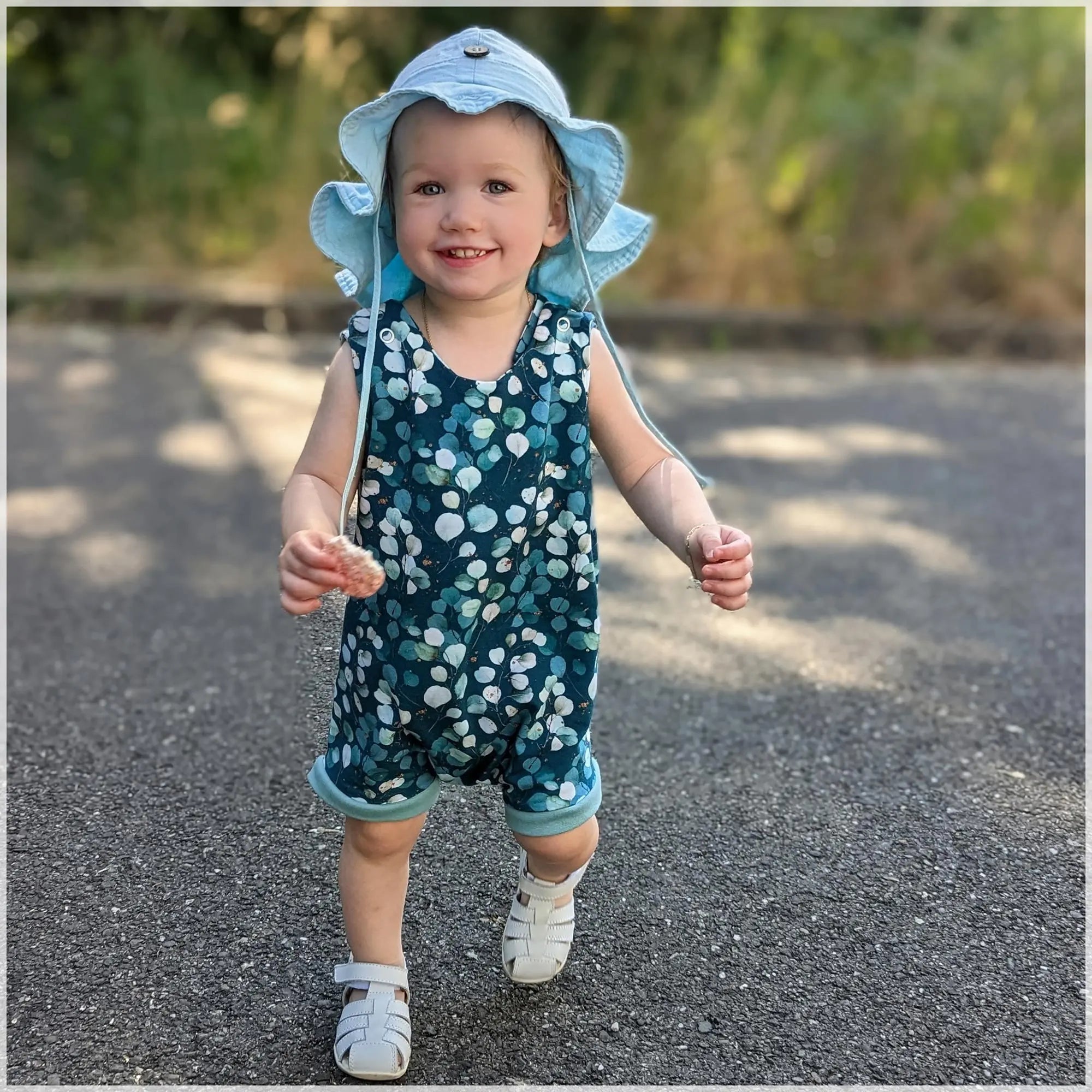 Chapeau de soleil évolutif en chanvre & coton bio Manymonths - Wave Golden straw 