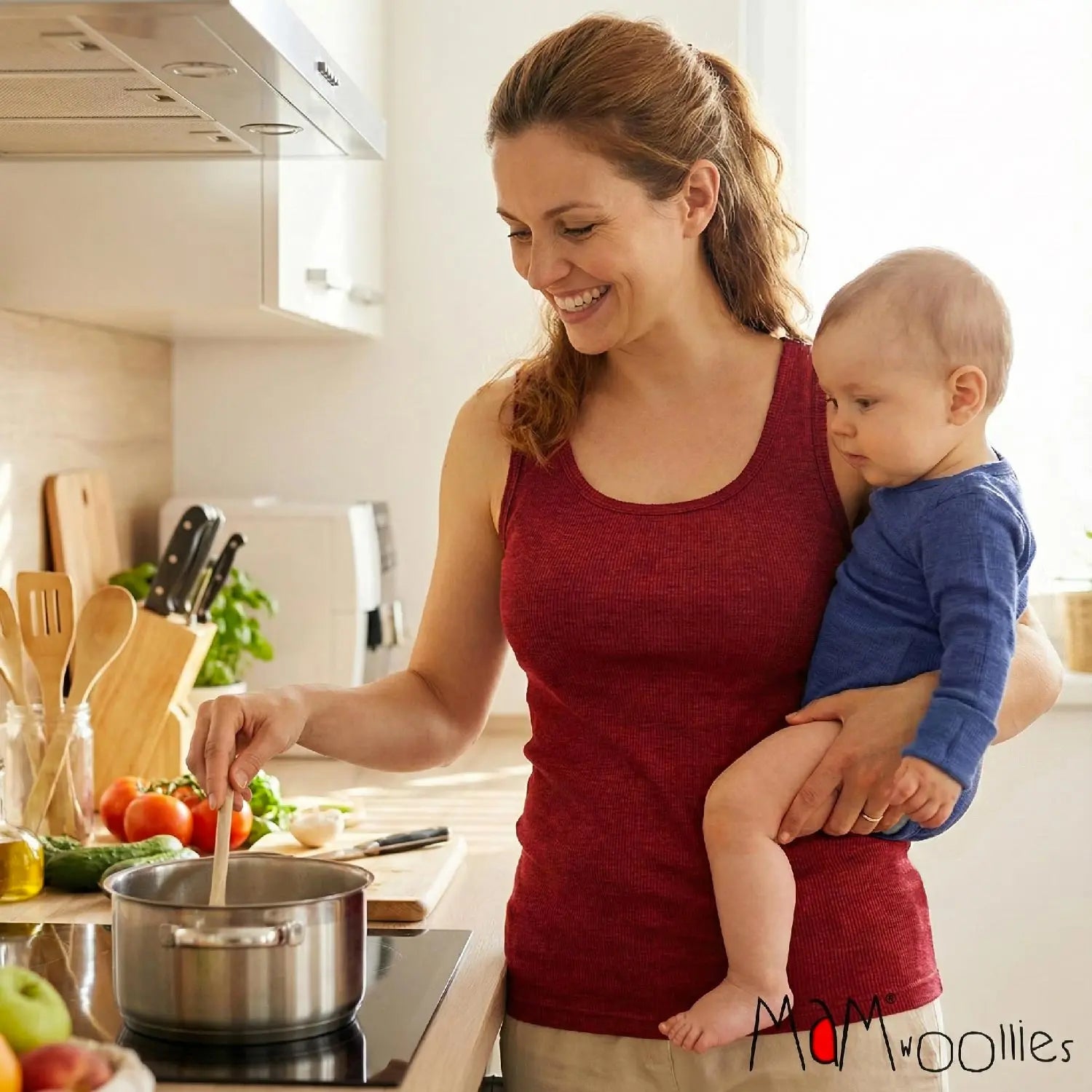 Débardeur pour femme en laine mérinos MaM 