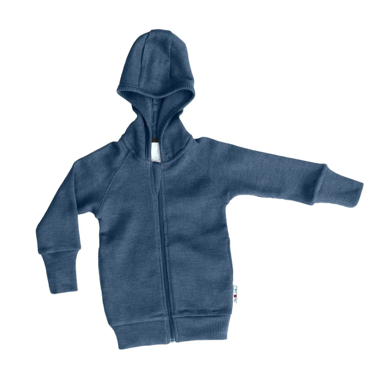 Gilet zippé en laine mérinos Manymonths