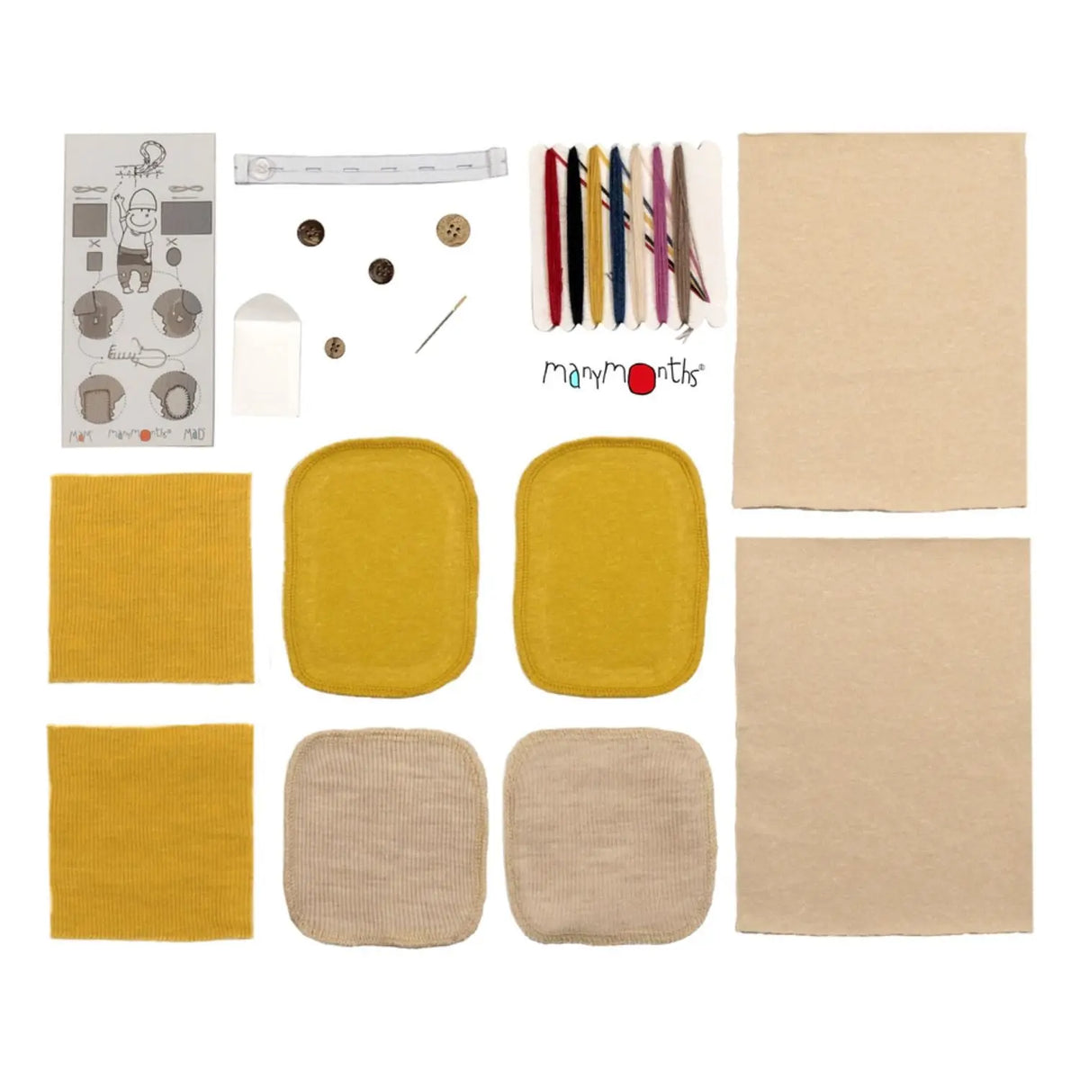 Kit de réparation pour vêtements en laine mérinos Manymonths