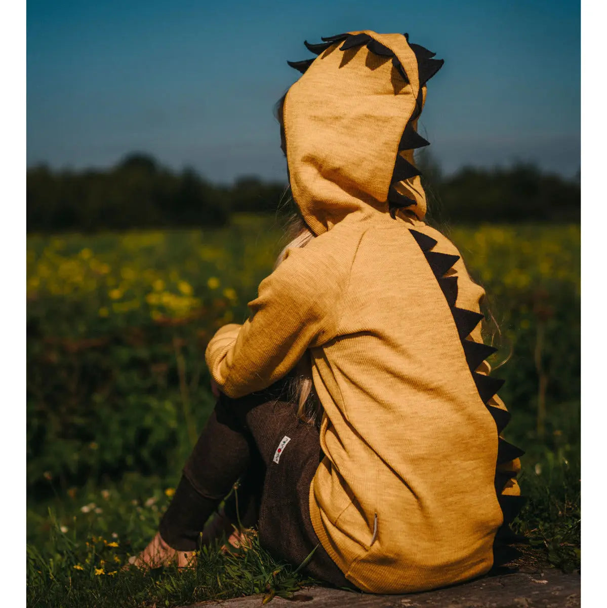 Sweat évolutif dino en laine mérinos Manymonths 