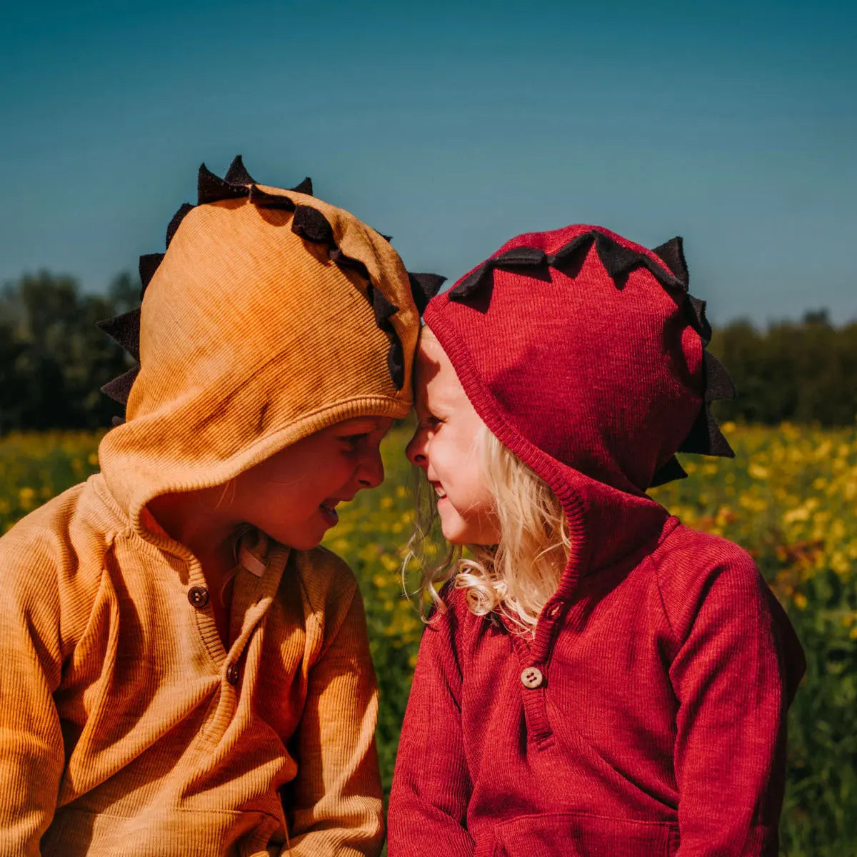 Sweat évolutif dino en laine mérinos Manymonths 