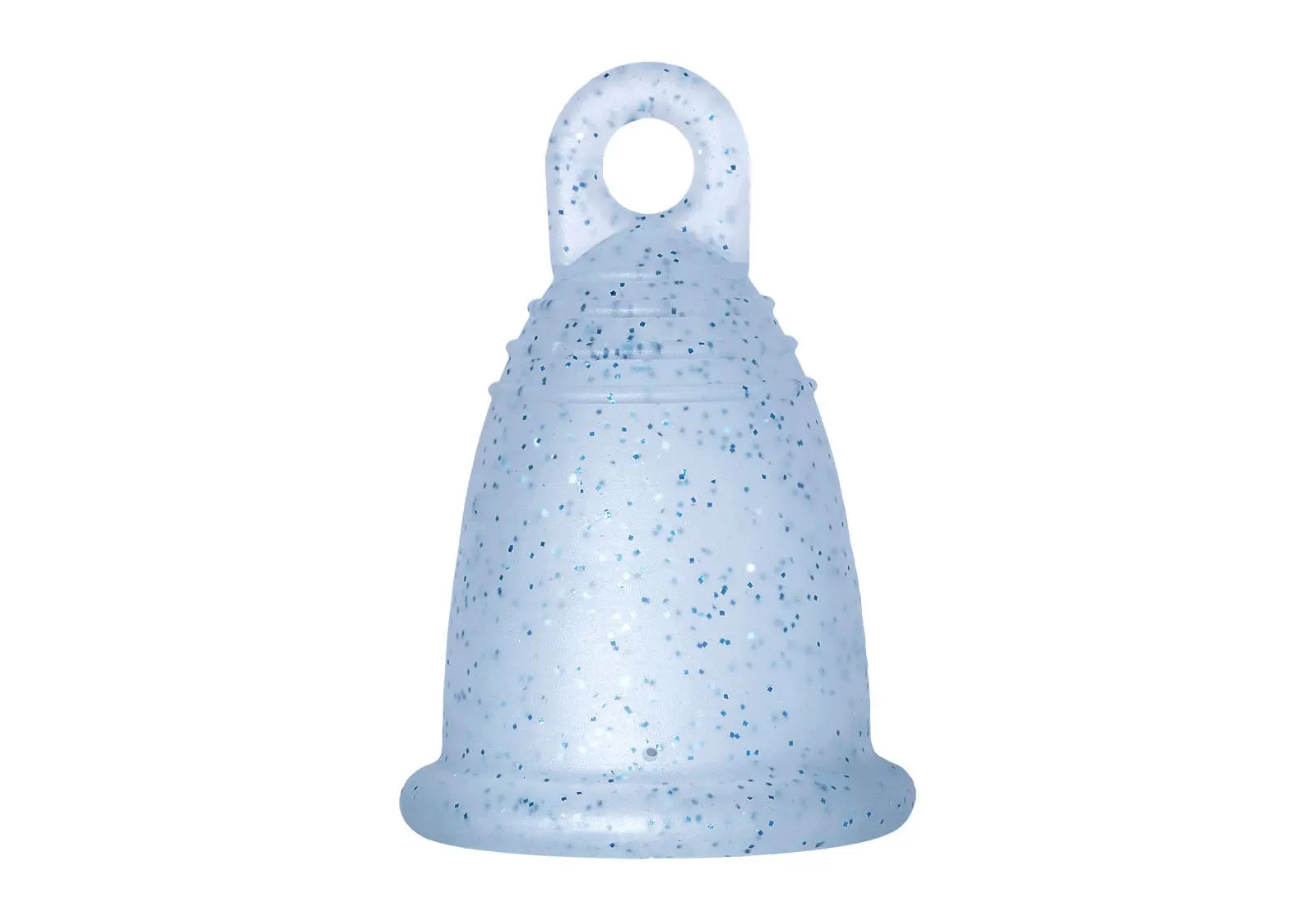 Coupe menstruelle Me luna CLASSIC anneau - pailletée bleu coupe menstruelle Meluna