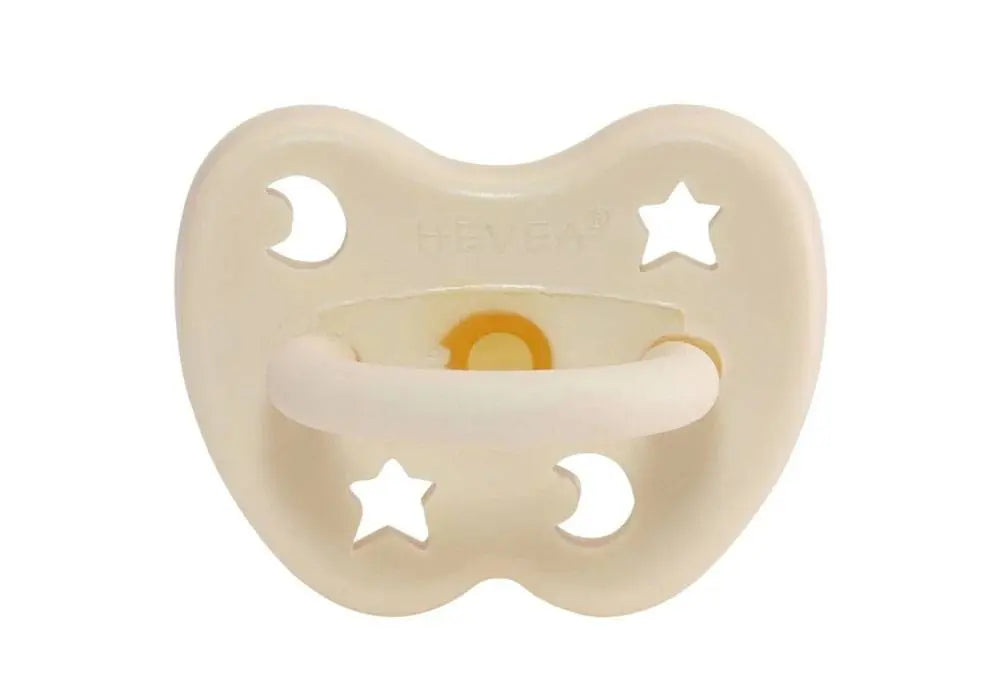 Tétine ronde en caoutchouc naturel Hévéa - Milky White Hevea
