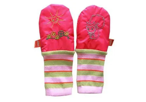 Ecureuil/soleil fond rose