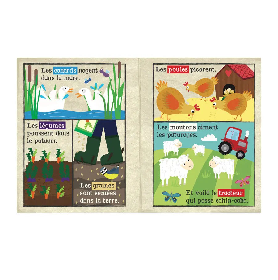 Mon premier journal en tissu - Animaux de la ferme