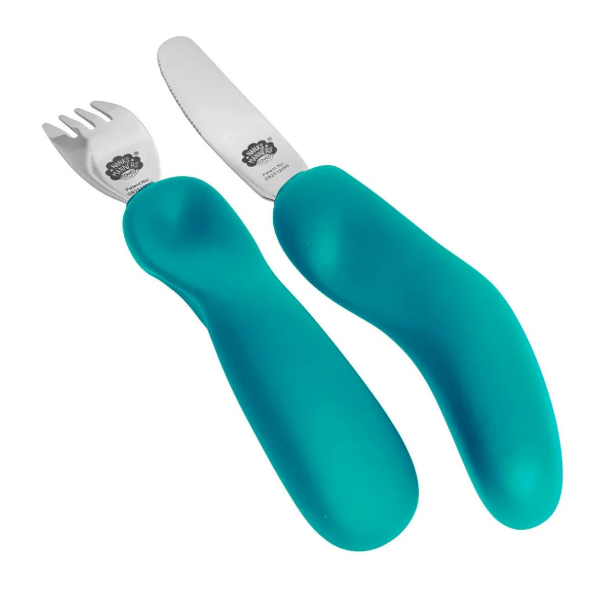 Couverts pour les enfants + 3 ans Nana's Manners - Teal blue
