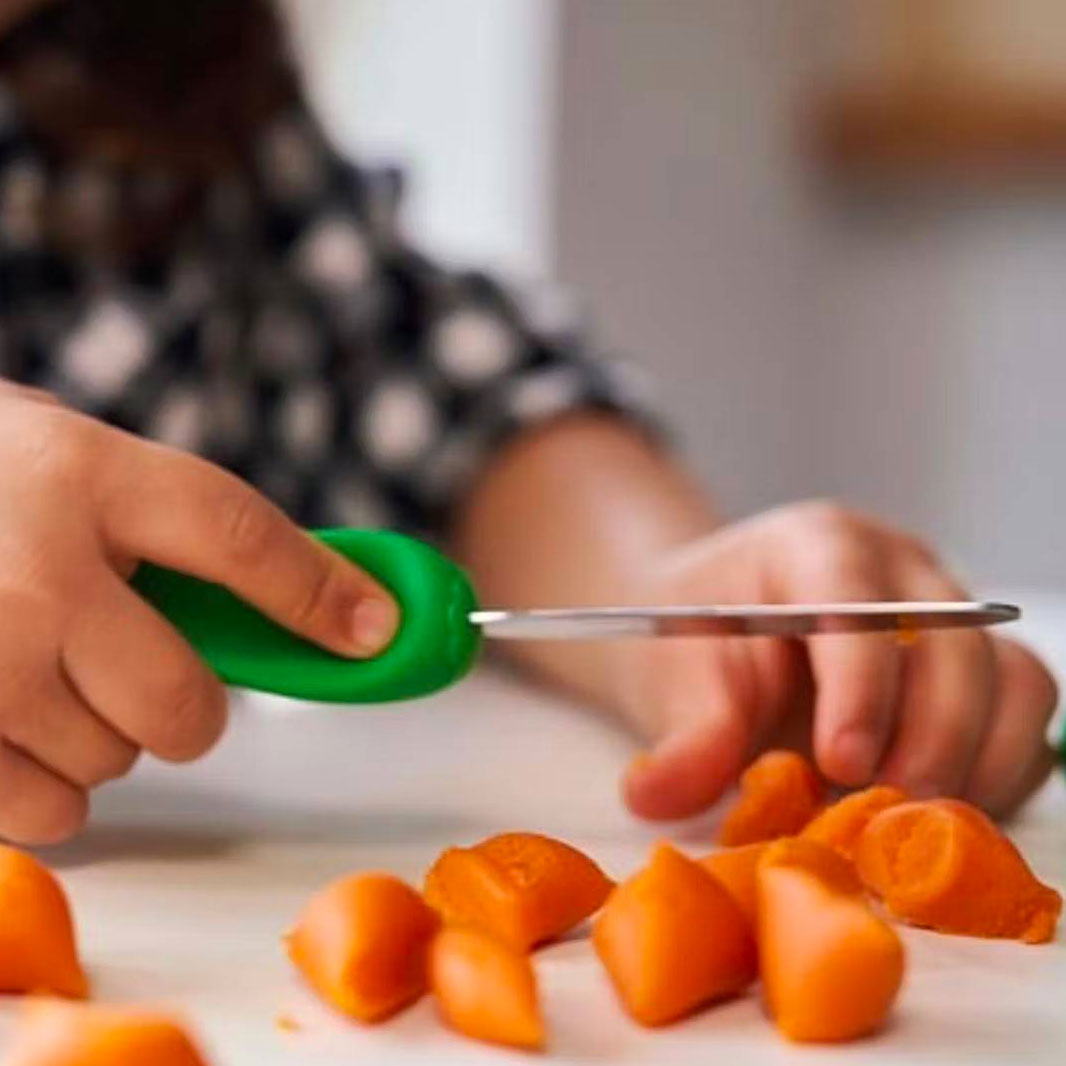 Couverts pour les enfants + 3 ans Nana's Manners - Orange - Lilinappy