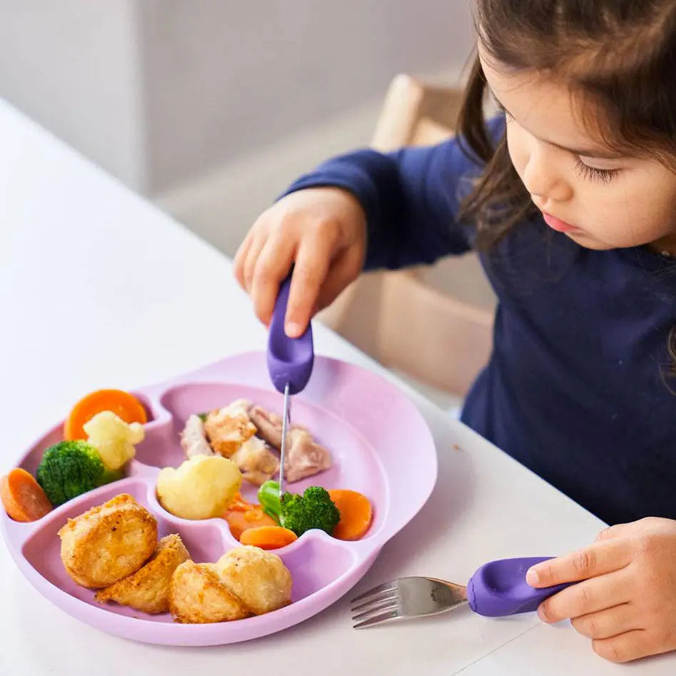 Couverts pour les enfants + 3 ans Nana's Manners - Rose - Lilinappy