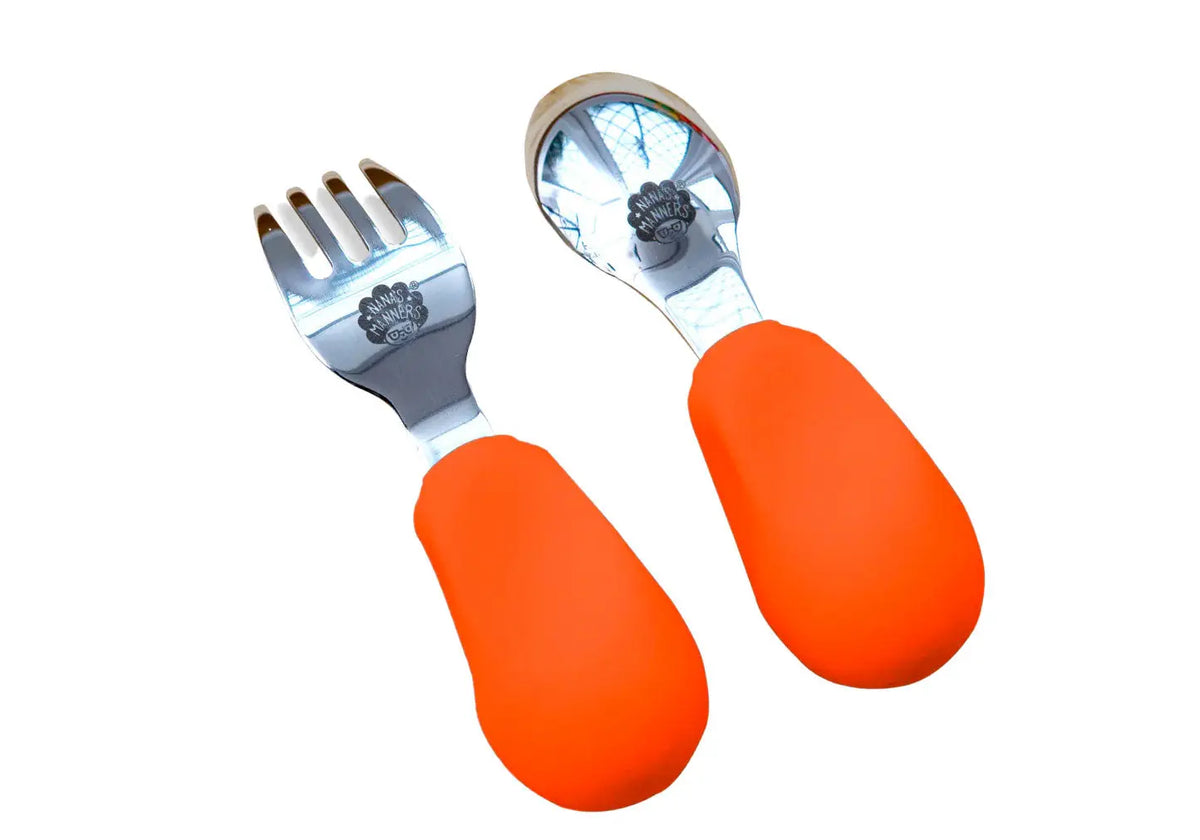 Couverts Stage 3 nanna's Manners Orange