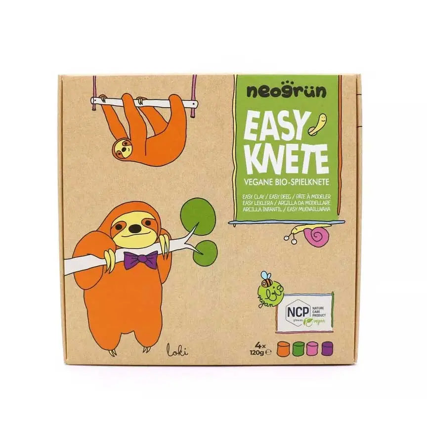 Coffret de 4 Pots de Pâte à Modeler Naturelle Neogrün - Loki - Lilinappy