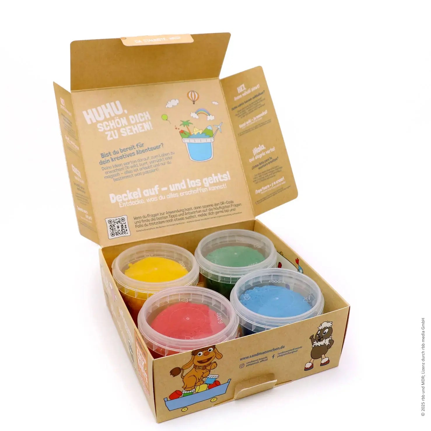 Coffret de 4 Pots de Pâte à Modeler Naturelle Neogrün - Sandman 